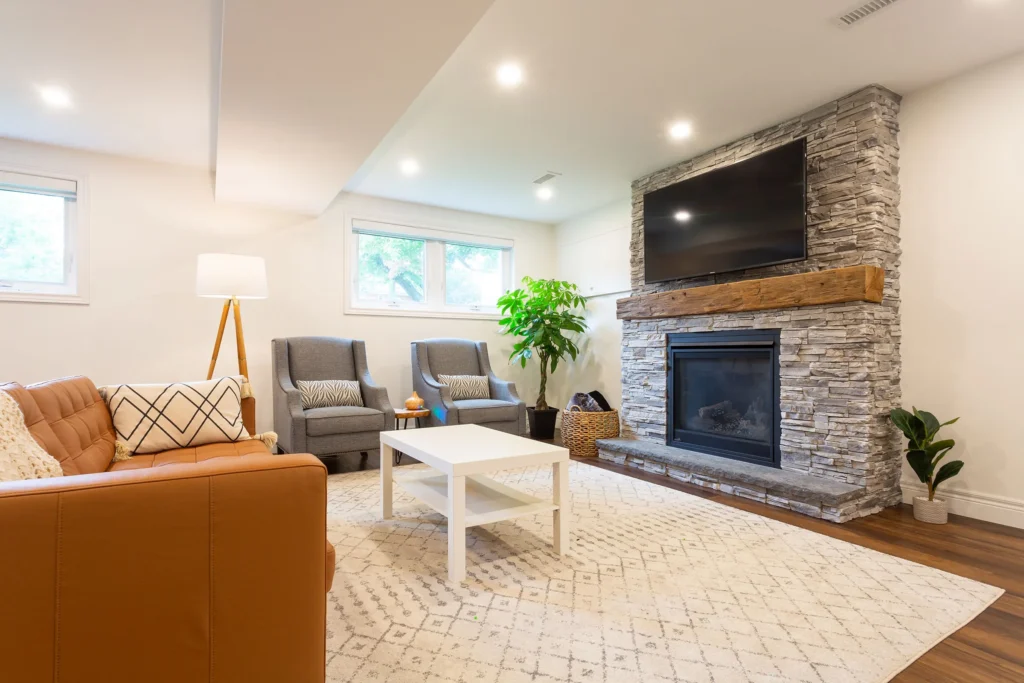 indoor-renovation-basement-living-room-wide-angle